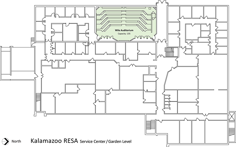 Service center garden level